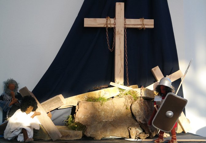 Jesus auf dem Weg zur Kreuzigung