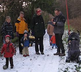 Boßelnde in Aktion Boßelnde in Aktion