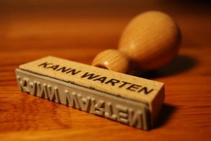 Stempel mit der Aufschrift 