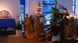 Weihnachtliche Krippen und Schwibbögen